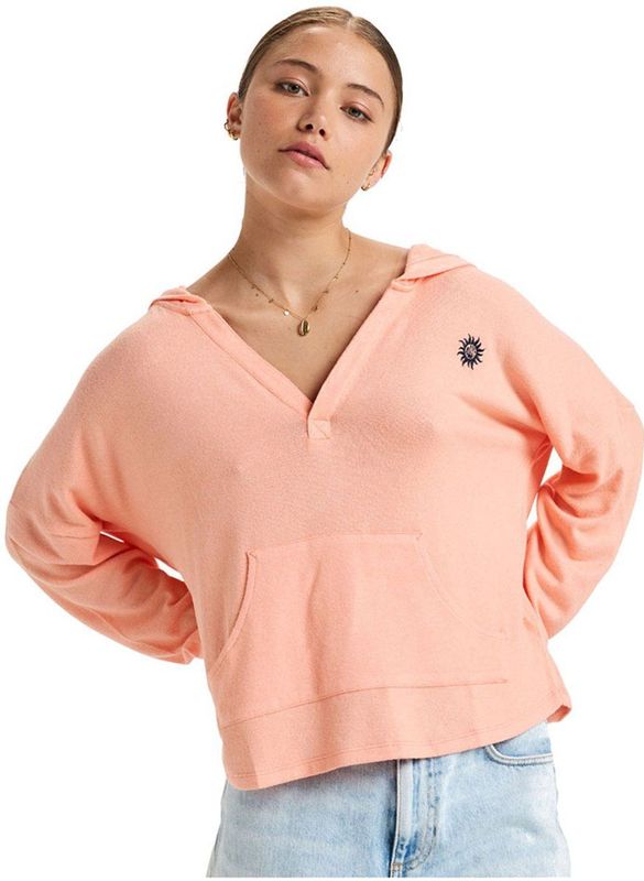 Roxy - Hoody - Dames - Zacht Elastaan Polyester Viscose - Capuchon