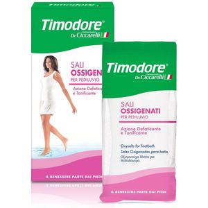 NIEUW! Dr. Ciccarelli Timodore Revitalizing Oxysalts: Voetenbadzout met etherische oliën en plantenextracten. Verfrist en revitaliseert voeten(doos 400gr).