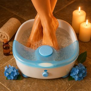 Elektrische Voetmassage - PERFECT BEAUTY Voet Spa Massager - Voetenbad - Met Verwarming en Vibratie - Shiatsu Massage - Ontspanning en Stimulering -Ultieme Voetverzorging - Verwarmt en Verlicht Spieren