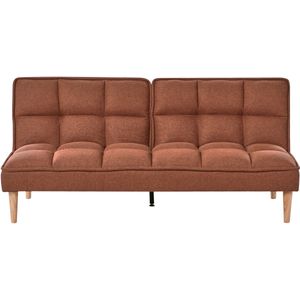 SILJAN - Slaapbank 3-zits - Goudbruin - Polyester