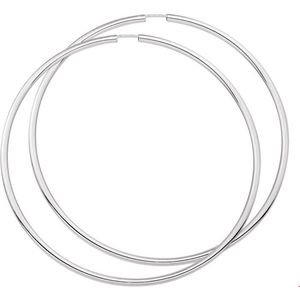 TFT Oorring Ronde Buis Zilver Glanzend 2.5 mm x 80 mm