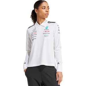 adidas Performance MERCEDES - AMG PETRONAS FORMULA ONE TEAM POLO MET LANGE MOUWEN - Dames - Wit- L