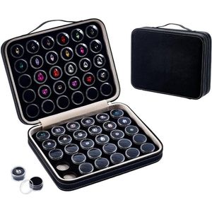 EGoods - Sieraden vitrine met 60 stuks edelstenen - Opbergdoos voor diamanten en edelstenen - Geschikt voor ringen en kristallen