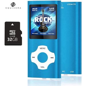 Equivera MP3 Speler Bluetooth - MP3 Speler - MP3 Speler met Bluetooth - MP3 Speler Bluetooth met FM Radio