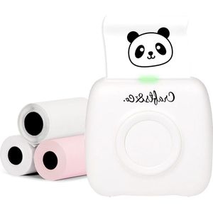 Portable Pocket Printer for Crafts - Mobile Photo Printer with 3 Rollers + App - Wireless/Mobile Phone Printer for Printing Photos and Labels Without Ink - Thermal Printer