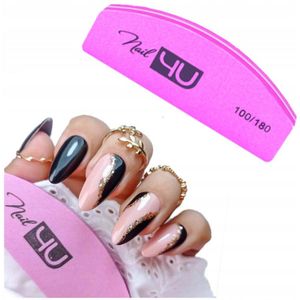 Nail4U Polijstblok Nagels 100/180 - Roze