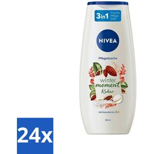 24 x Nivea - Douchegel - Winter Moment Cacao - 250 ml - Douchegel - NIVEA - Winter Moment - Cacao - Verzorgende