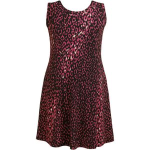 Debbie Morgan Zomerjurk - Mouwloze Panterprint in Zachte Stof - M
