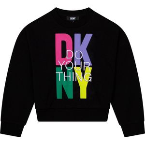 DKNY D35S66 Sweatshirt Unisex Black - Maat 8 Years