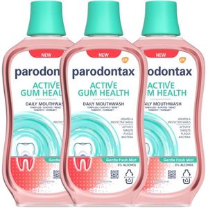 Parodontax Mondwater Active Gum Health Daily Mouthwash Gentle Fresh Mint 3 x 500 ml