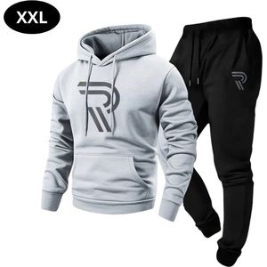 Livano Joggingpak Heren - Huispak - Volwassenen - Trainingspak - Comfortabel - Jogging Pak - Joggingsbroek - Zwart - S