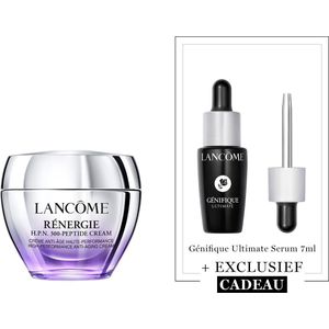Lancôme Rénergie H.P.N. 300-Peptide Cream + Cadeau - Rénergie H.P.N. 300-Peptide Cream 50ml & Génifique Ultimate Serum 7ml Cadeau - Voor alle Huidtypes - Anti-aging - Totaal 57ml