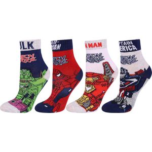 4x lange sokken voor kinderen Avengers MARVEL / MAAT 23-26