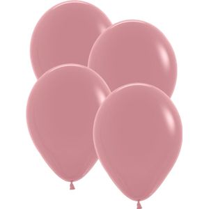 Ballonnen 15 stuks - Kwaliteit - Oud roze, Rosewood, Old Pink - Babyshower - Gender reveal - Huwelijk - Verjaardag - Versiering