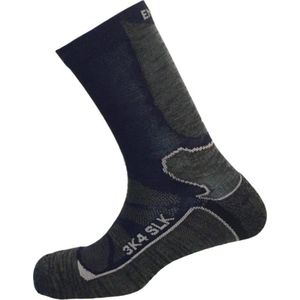 Enforma SLK-3K4 Merino Wandelsokken - Thermoregulerende Sportsokken - Achilles support - Anatomisch gevormd - Blauw/Grijs - S Maat 36-38