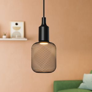 OSRAM Vintage 1906® hanglamp BELL E27, zwart, max. 15W LED, E27 fitting, trechtervormige baldakijn, hanglamp voor binnen, gecombineerd met 1906 Vintage of smart lampen