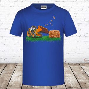 Shirt met trekker -Fruit of the Loom-134/140-t-shirts jongens
