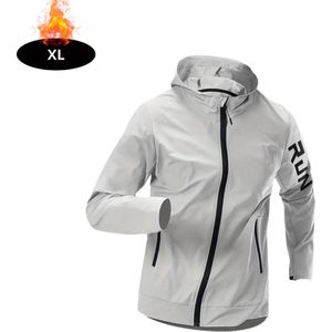 Nivard Windjas Heren - Parka - Lente & Herfst - Jas - Volwassen - Windjack - Windbreaker - Outdoor - Zilvergrijs - S