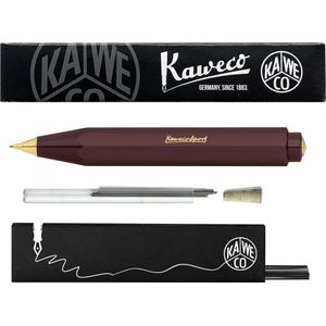 Kaweco - Vulpotlood 0,7 - Classic Sport - Aubergine - Met doosje vullingen in glazen tube