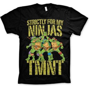 Teenage Mutant Ninja Turtles Heren Tshirt -XL- Strictly For My Ninjas Zwart