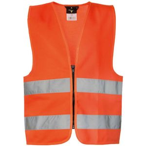 Korntex Kids´ Hi-Vis Safety Vest With Front Zipper Aalborg KX201 - Yellow - XXS (3/4 years)