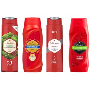 Old Spice Douchegel - 4 x 250ml Voordeelverpakking