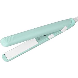 GERUI 2-in-1 mini-stijltang, krultang, rechte boardkrultang, richtmachine, keramische verwarmingsplaat, draagbare keramische platte krultang, haarkrulspelden voor vrouwen, kort haar, pony, baard