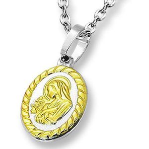 Amanto Ketting Emira Gold - 316L Staal PVD - Maria - 20x14mm - 45cm