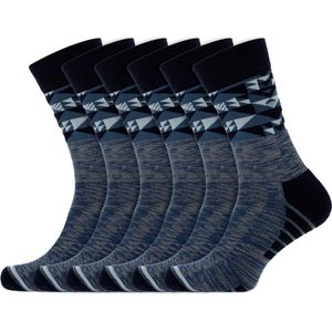 Dames sokken | Wollen sokken | Merk: O'Neill Ikat | Kleur: Zwart | Maat: 35 t/m 46 | 6 paar