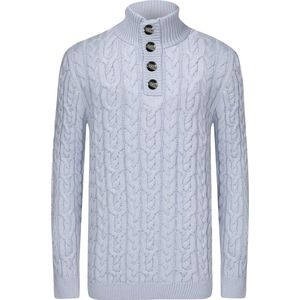 Jimmy Sanders - Sweater - Babyblauw - Heren - XL