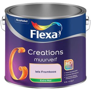 Flexa - Creations Muurverf Extra Mat - Iets Framboos - Mengverf - 2.5 Liter