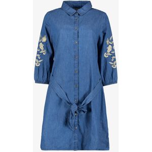 TwoDay dames spijkerjurk met borduursels - Blauw - Maat S