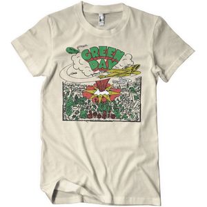 Green Day T-Shirt Dookie Doodle T-Shirt WMX-1-GDAY005-H51-8 Khaki-S