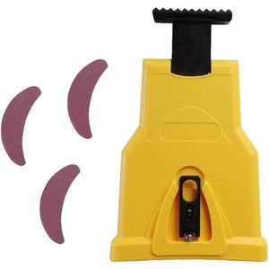 Titel suggestie: 2-gaats kettingzaagslijper voor kettingslijpgereedschap met rollend kettingzaagblad