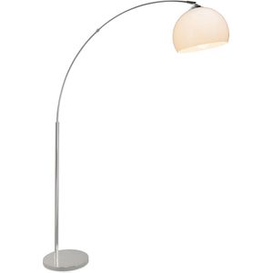 Brilliant Vessa E27 LED Chroom, Wit vloerverlichting