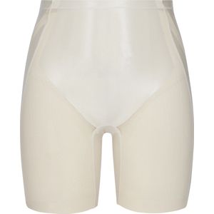 Spanx Shaping Satin - Booty-Lifting Mid-Thigh Short - Kleur Creme Wit (Linen) - Maat L