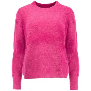 NED Trui Fresa Ls Rmj Furry Knit 25w1 U172 05 467 Fuchsia Red Dames Maat - M