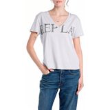Replay W3084f.000.20994 T-shirt Met Korte Mouwen En V-hals