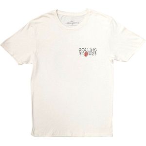 The Rolling Stones - Hackney Diamonds Circle Label Heren T-shirt - XL - Creme