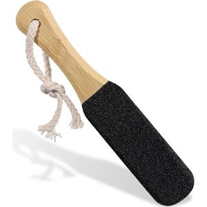 Brenzoos - Voetvijl voor eeltige droge huid, pedicure-gereedschap voor dode huid, zwart - Eeltvijl