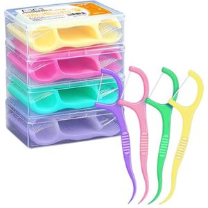 Tandfloss met Handvat - 200 Stuks in 4 Smaken voor Mondverzorging