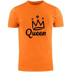 Queen Oranje Heren T-shirt | koningsdag | koning | bier | koningin