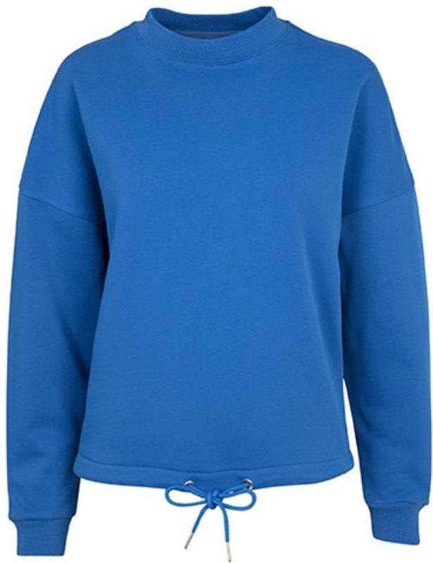 Build Your Brand - Oversized Dames Sweater - Cobalt Blue maat L
