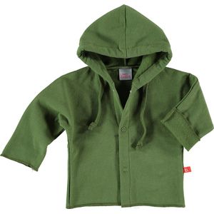 Baby vest bio sweatstof groen 50-56 Limobasics