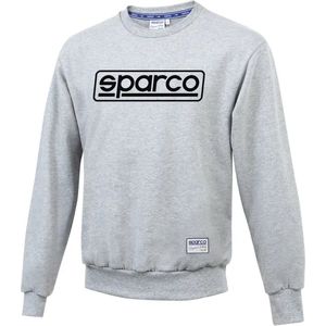 Sparco FRAME Sweater - Stijlvolle Grijze Sweater met Sparco Logo - Grijs - Grijze sweater maat L