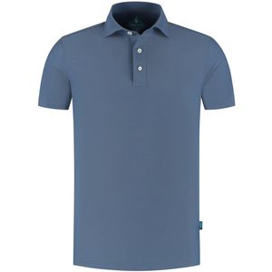 District Indigo Pique Performance Polo Mid Blauw (7.41.400.780 - 014)