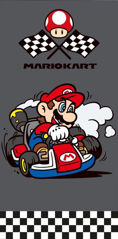 Mariokart - Strandlaken - 70 x 140 cm