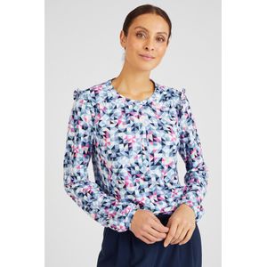 Damart - T-shirt zo zacht als een perzikhuid - Dames - Blauw - L