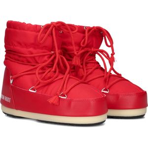 MOON BOOT Light Low Nylon Snowboots - Sneeuwlaarzen - Dames - Rood - Maat 37/38