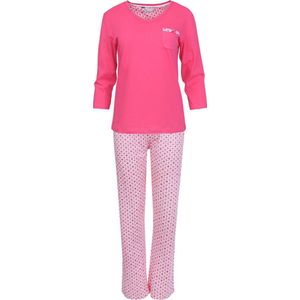 Roze pyjama, brokaatpatronen